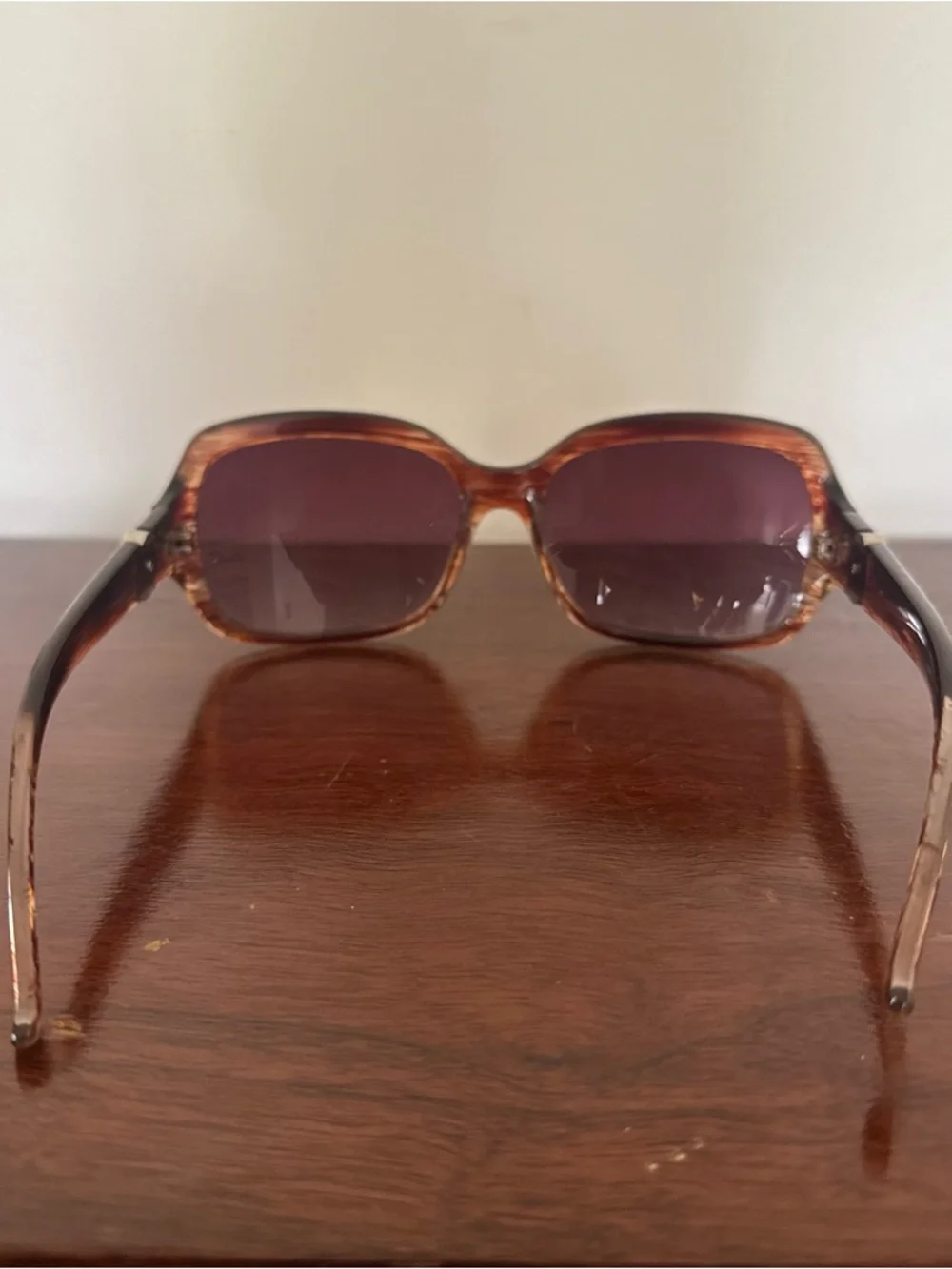 Dolce & Gabbana DG Oversized Square Sunglasses Brown Tortoise Logo Women’s - Picture 8 of 11